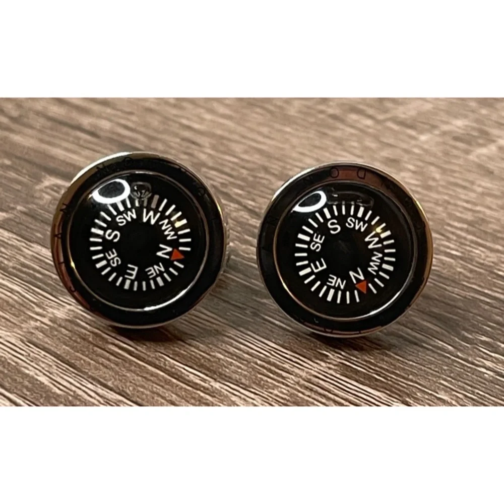 Working Compass Cufflinks - Picture 4 of 4